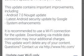 HTC 10 Nougat update rolling out in UK