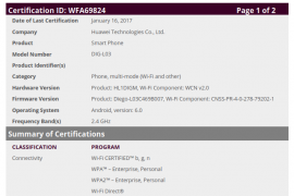 Huawei Enjoy 6S to release really soon, gets WiFi certified along with ZTE Z836F