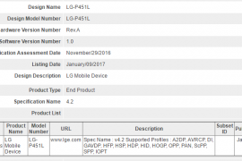 LG to release an Android tablet soon with model no. LG-P451L