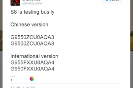 Samsung Galaxy S8 and Galaxy S8 Edge firmware build no. leak out