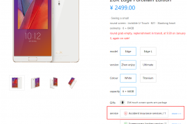 Lenovo now providing Accidental Insurance cover for ZUK Edge in China for 229 Yuan