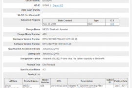 Meizu Bluetooth Speaker and Selfie Stick spotted at Bluetooth SIG