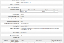 Alcatel Pixi 5 (6) shows up for Bluetooth certification