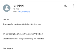 Samsung Nougat update is not Android 7.1.1 based, confirmed