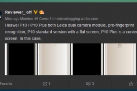 Huawei P10 Plus to feature curved screen, and P10 flat screen
