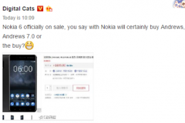 Nokia 6 goes on sale in China, priced 1699 Yuan