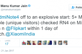 Xiaomi registers over 5 million unique visitors from India for Redmi Note 4