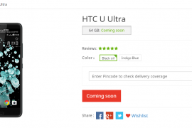 HTC U Ultra launched in India