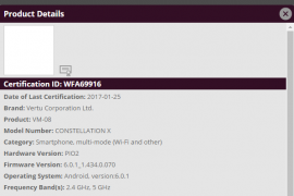 Vertu Constellation X (VM-08) certified by WiFi Alliance