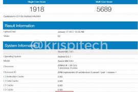 Xiaomi Mix EVO specs leaked via Geekbench, features SD 835