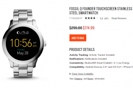 [Deal] Fossil Q Founder smartwatch available at $174.99
