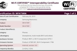 Android 9 Pie release for Galaxy A8+ nears as device clears Wi-Fi Alliance