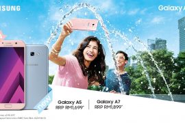 Samsung Galaxy A7 2017 and A5 2017 Peach Cloud (pink) and Blue Mist color options launched in Malaysia