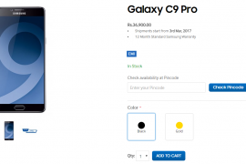 Galaxy C9 Pro back in stock in India, shipping to start from March 3
