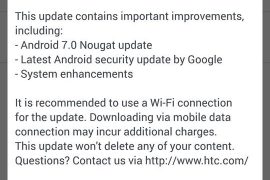 HTC 10 Nougat update rolling out in Hong Kong, build 2.41.708.3
