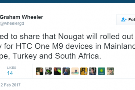 HTC One M9 Android 7.0 Nougat update rolling out in Mainland Europe, Turkey and South Africa