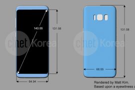 Fresh Galaxy S8 render reveals dimensions and design of the device