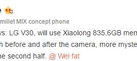 LG V30 specs outed in a leak