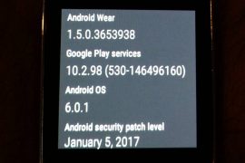 Samsung Gear Live receiving an OTA update with January security patch