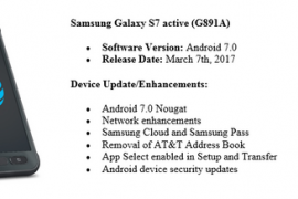 Android 7.0 Nougat update for AT&T Galaxy S7 Active rolling out as an OTA today