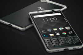 BlackBerry KEYone fingerprint scanner is beneath the space bar on keyboard