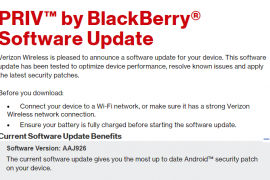 Verizon rolls out March security patch for Blackberry PRIV