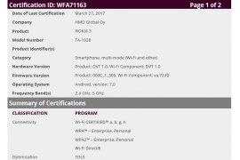 Nokia 3 to release soon globally, gets certified by WiFi Alliance