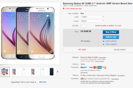Deal: Verizon Galaxy S6 available for $250 at eBay