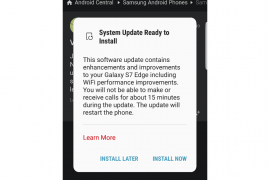 Verizon Galaxy S7 Edge OTA update rolling out with WiFi performance improvements, build G935VVRU4BQA4
