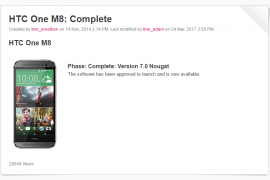 [Update: Not happening] HTC One M8 is getting Android 7.0 Nougat update, T-Mobile will be rolling it out soon