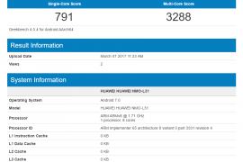Huawei GR5 Mini spotted running Android 7.0 Nougat update on Geekbench, should release soon