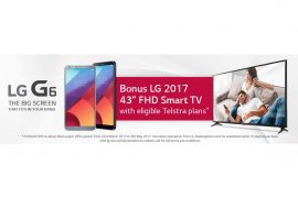 Pre-order LG G6 via Telstra and get a 43-inch LG Smart TV for free