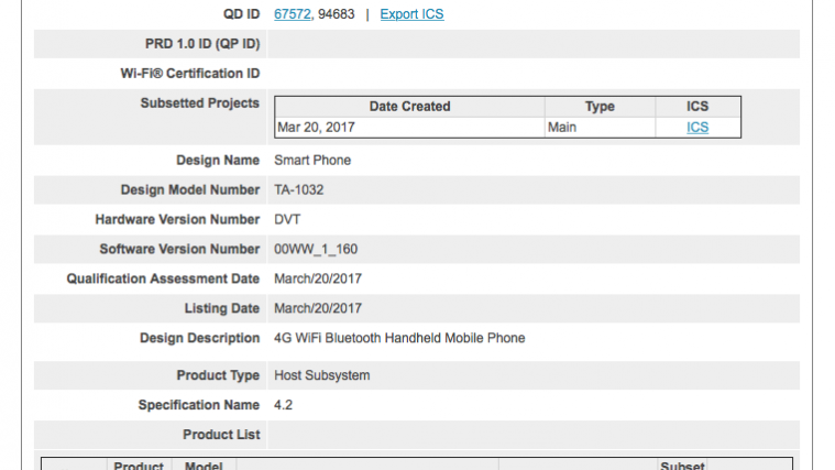Nokia 3 clears Bluetooth SIG as TA-1032