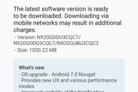 Samsung Galaxy Note 5 Nougat update rolling out in India, build N920GDDU3CQC7