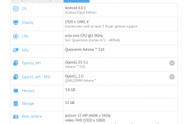 Oppo F3 Plus specs revealed via GFXBench listing