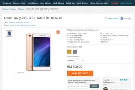 Xiaomi Redmi 4A 32GB releases in Malaysia, available for RM 509
