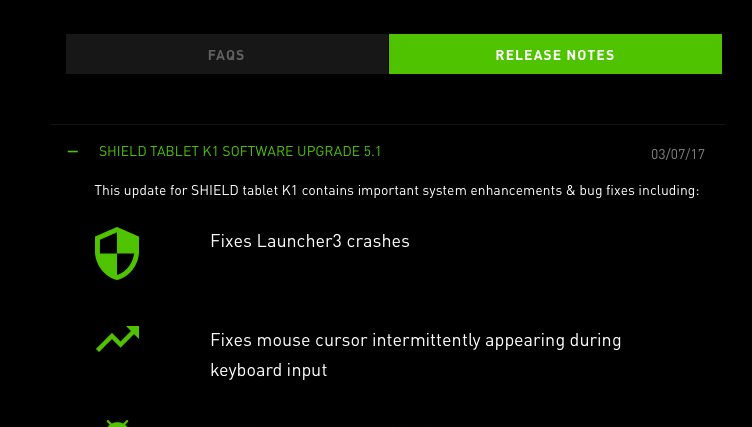 Nvidia Shield Tablet and Shield Tablet K1 get minor updates with bug fixes and improvements