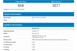 Sony Xperia XA1 benchmarks now available