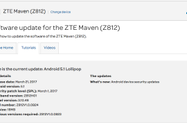 AT&T ZTE Maven Z812 March security patch rolling out