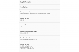 Sony releases March security patch to Xperia XZ, X Performance, Xperia X and X Compact