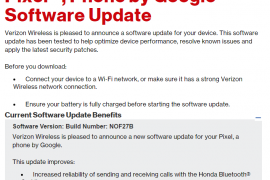 Verizon Pixel and Pixel XL update brings March security patch and bluetooth fix, build NOF27B