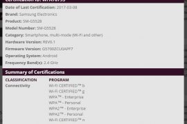 Galaxy On5 2017 nears its release, spotted at Wi-Fi Alliance