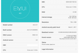 Huawei P8 lite gets March security patch with an OTA update, build B594