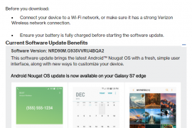 Verizon Galaxy S7 and S7 Edge Nougat update rolling out, build G930VVRU4BQA2 and G935VVRU4BQA2