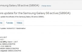 AT&T Galaxy S6 Active receives March security patch update with build G890AUCS6CPK8