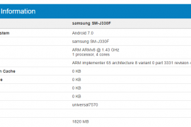 Samsung Galaxy J3 2017 specs revealed finally as SM-J330F shows up on Geekbench
