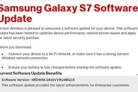 Verizon Galaxy S7 and S7 Edge OTA update rolling out with April security patch
