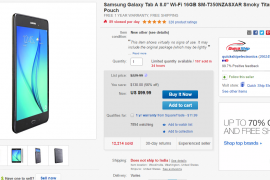 Deal: Get Galaxy Tab A 8.0 for $100 only at eBay