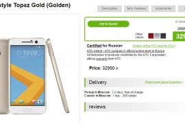 HTC 10 Lifestyle price drops in Russia, available for 32990 rubles