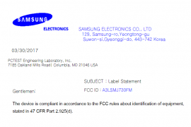 Galaxy J7 2017 International variant (SM-J730F) spotted on FCC